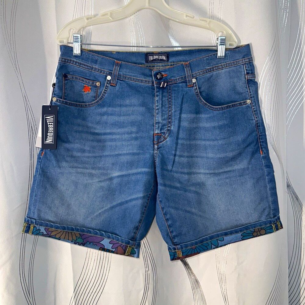 Vilebrequin Men’s Blue Denim Shorts Size 36
